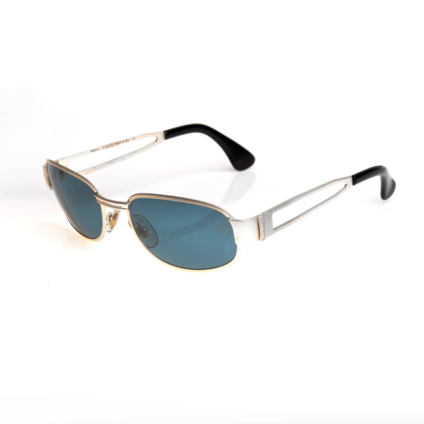 Burberry 90's Silver Round Sunglasses - Image 2