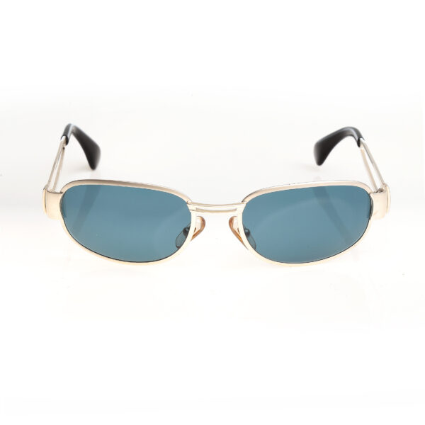 Burberry 90's Silver Round Sunglasses