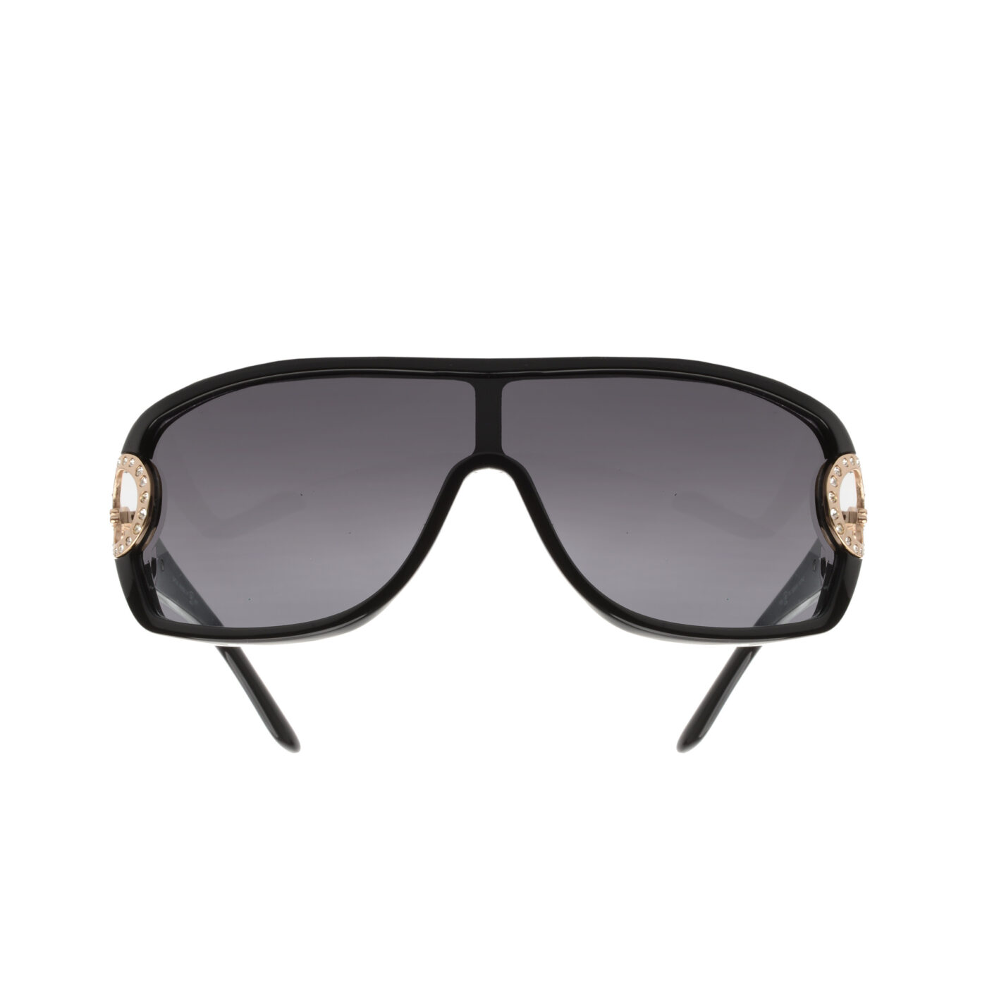 Pierre Cardin 00's Black Crystal Sunglasses - Image 2