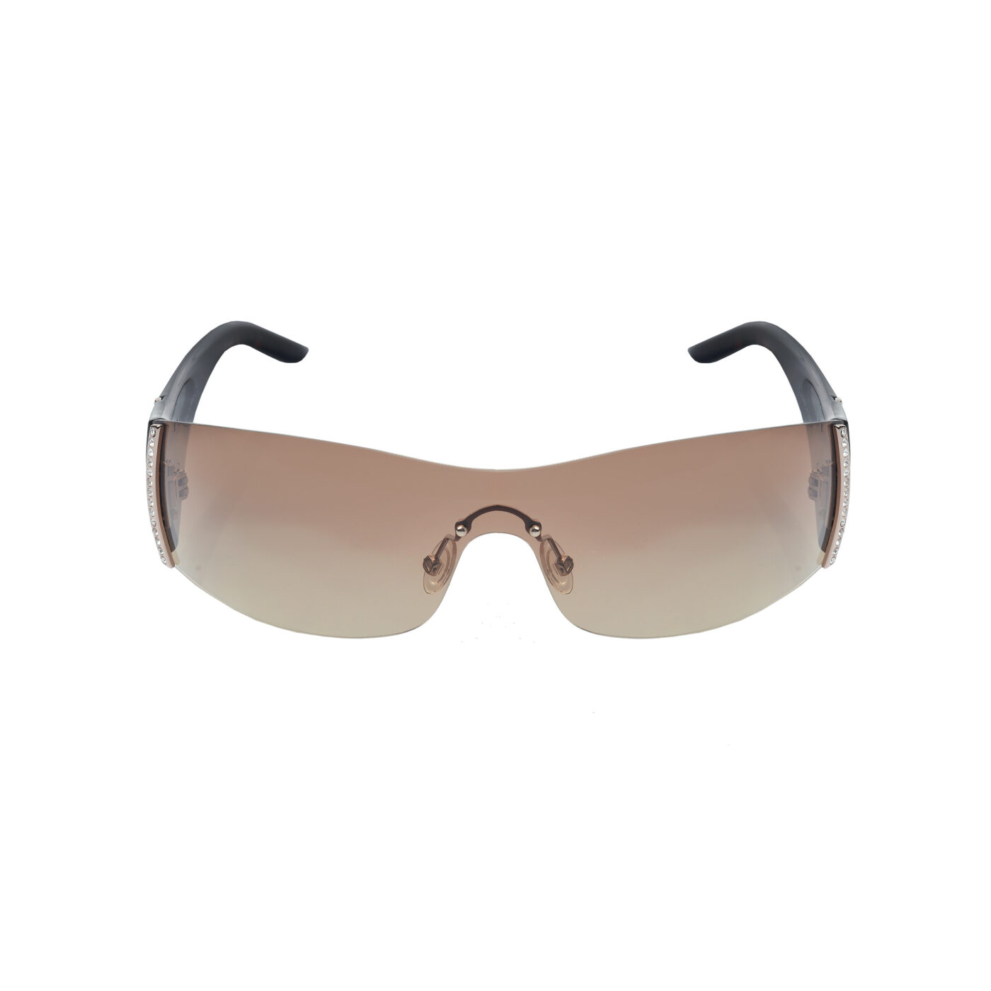 Pierre Cardin 00's Crystal Brown Sunglasses - Image 2