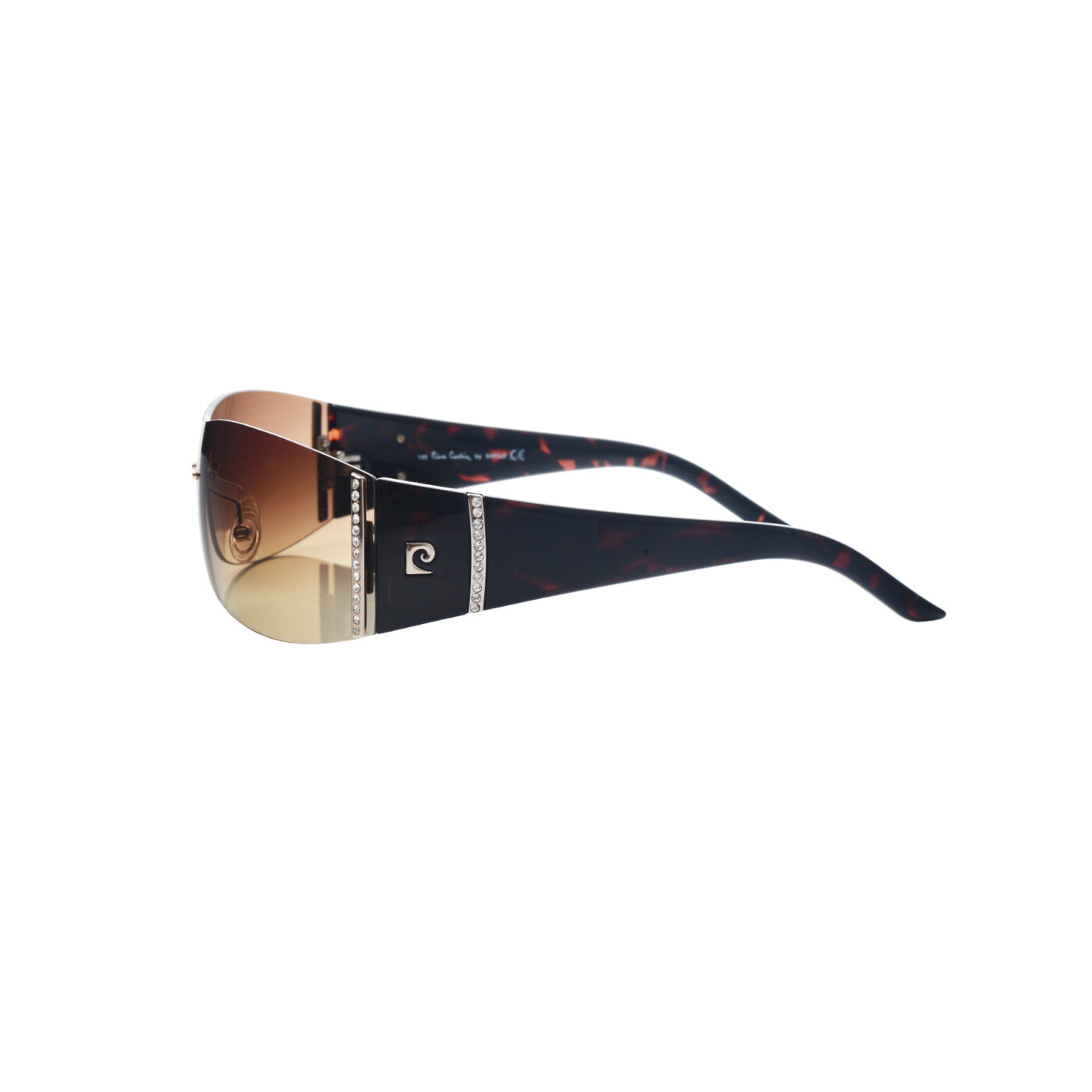 Pierre Cardin 00's Crystal Brown Sunglasses - Image 3