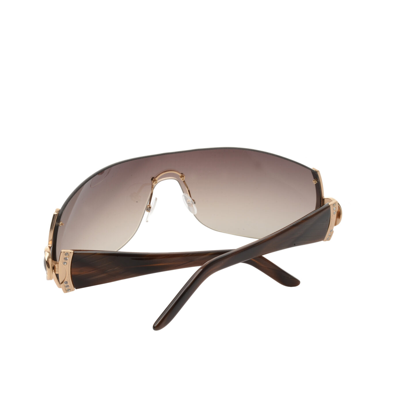 Pierre Cardin 00's Crystals Light Brown Sunglasses - Image 4