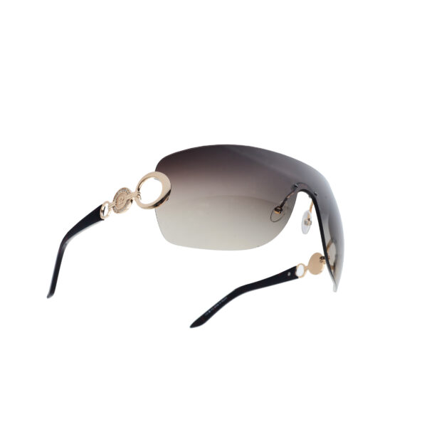 Pierre Cardin 00's Gold Circles Mask Sunglasses