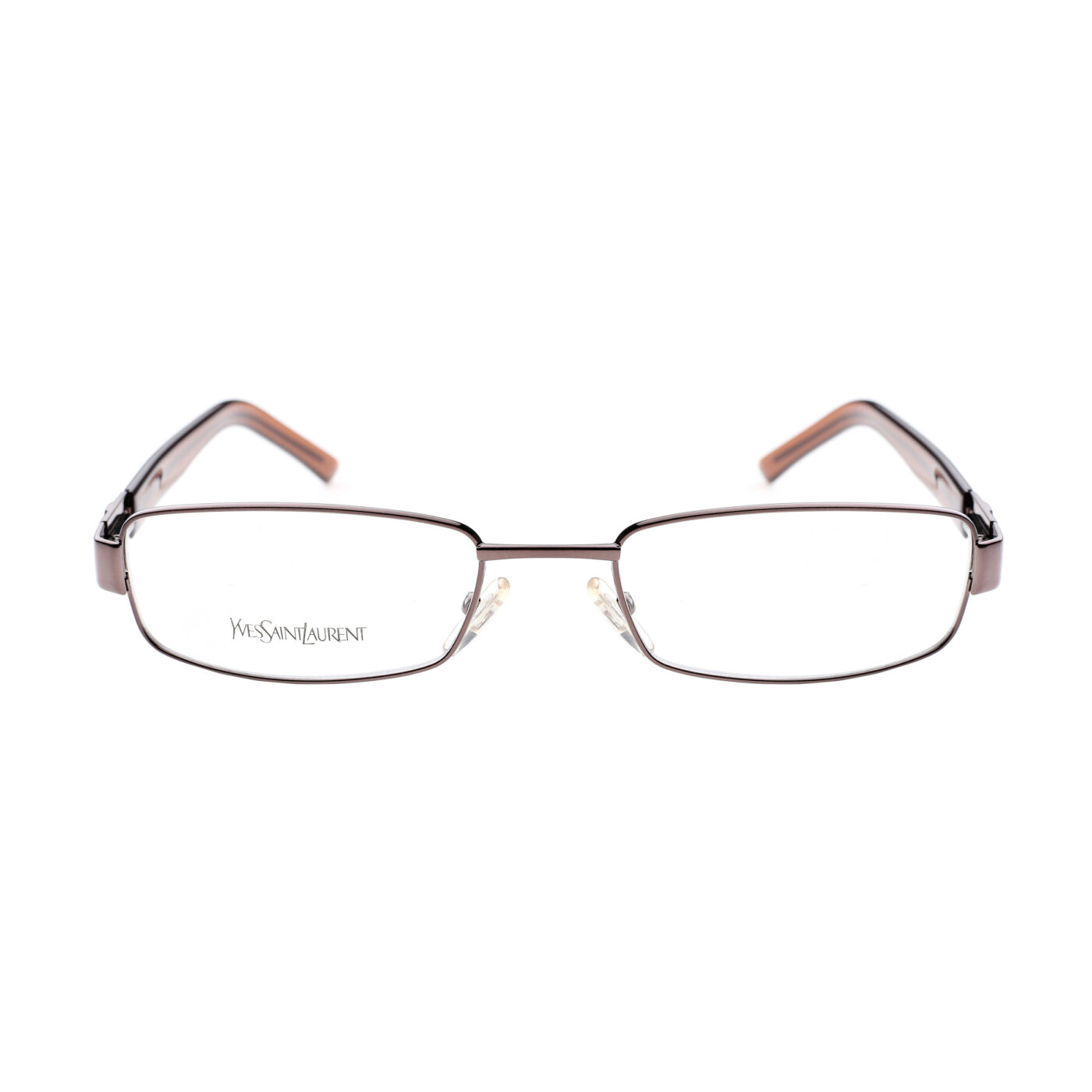 Yves Saint Laurent '90s Brown Signature Crystals Glasses - Image 4