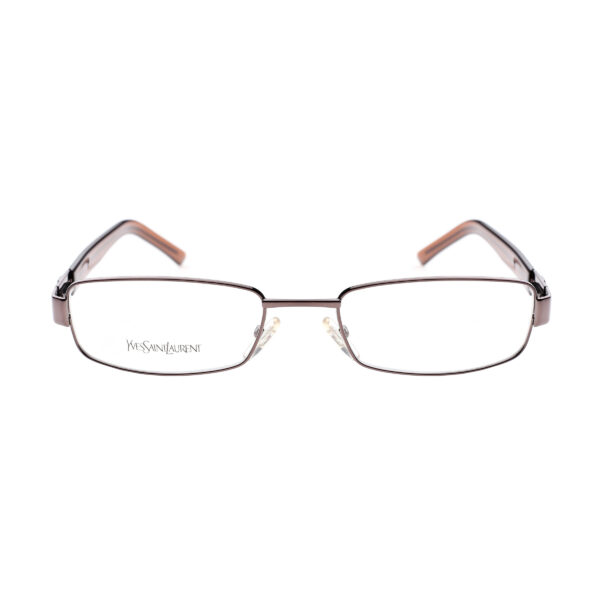 Yves Saint Laurent '90s Brown Signature Crystals Glasses - Image 4