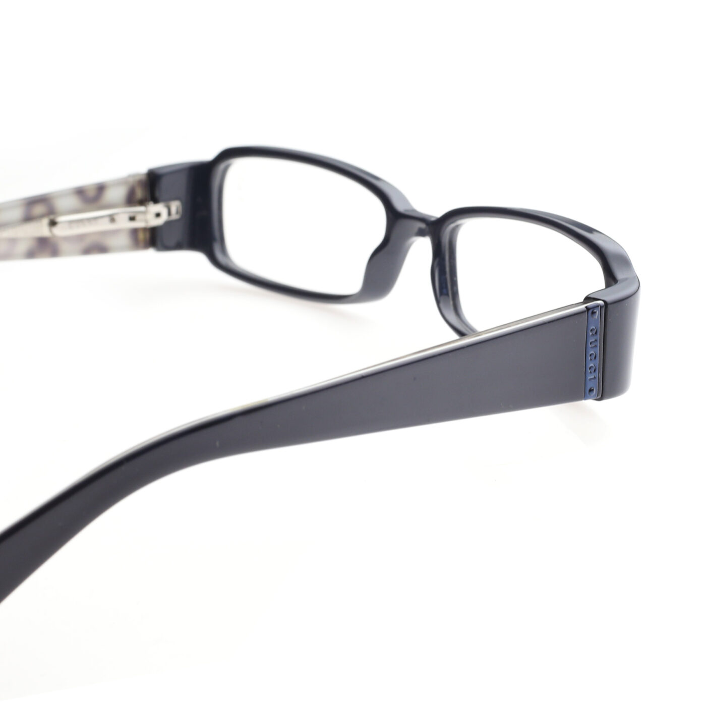 Gucci '00s Graphite Grey Monogram Horsebit Flat Glasses - Image 3