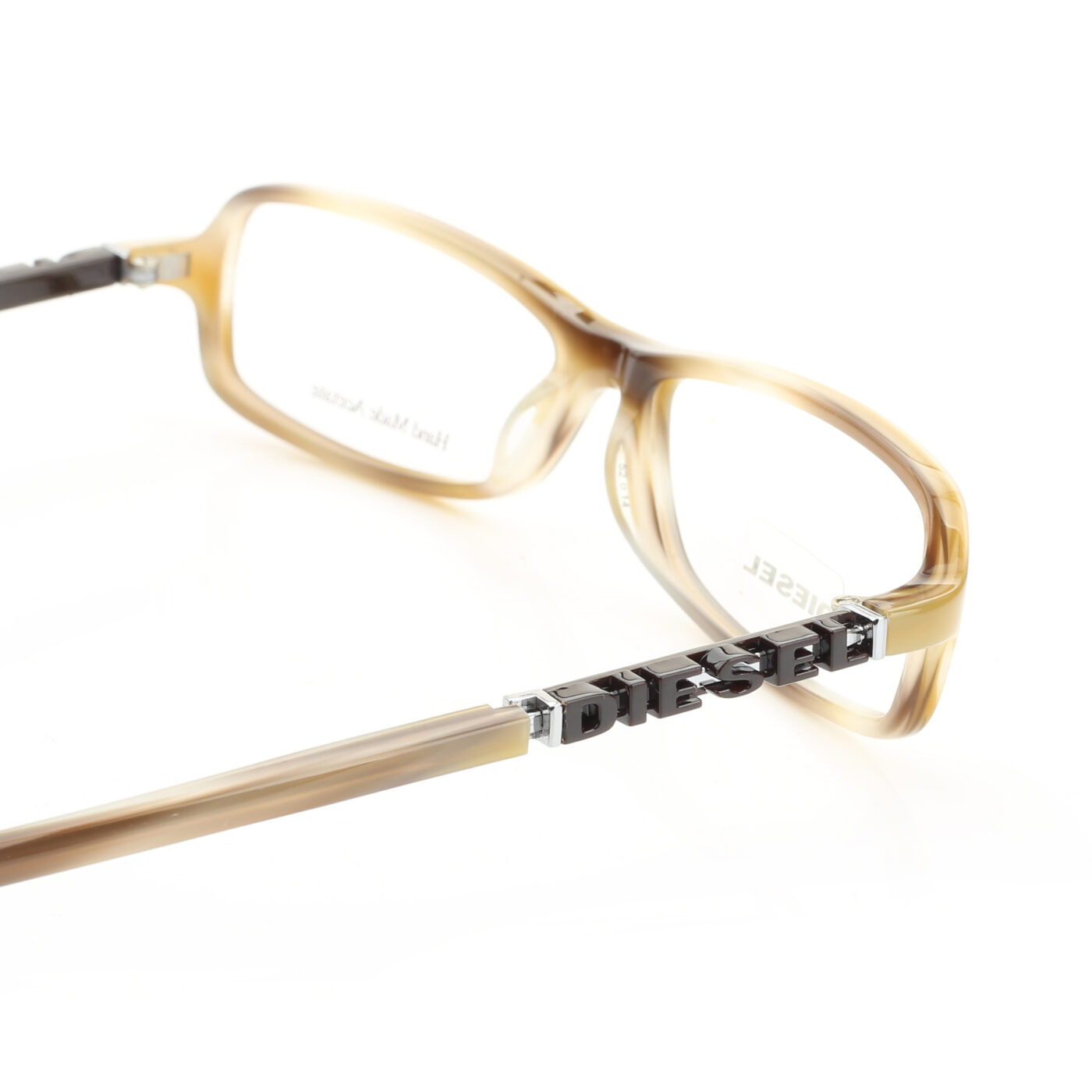 Diesel '00s Black Signature Tortoise Rectngular Glasses - Image 2