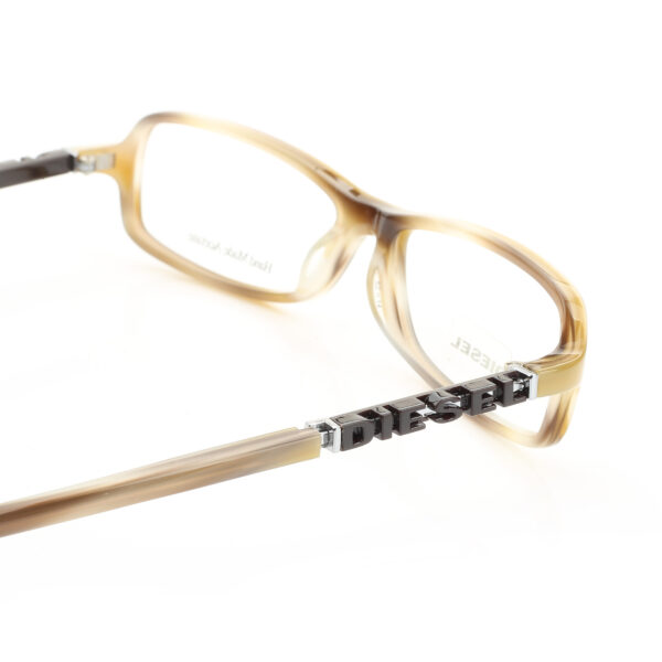Diesel '00s Black Signature Tortoise Rectngular Glasses - Image 2