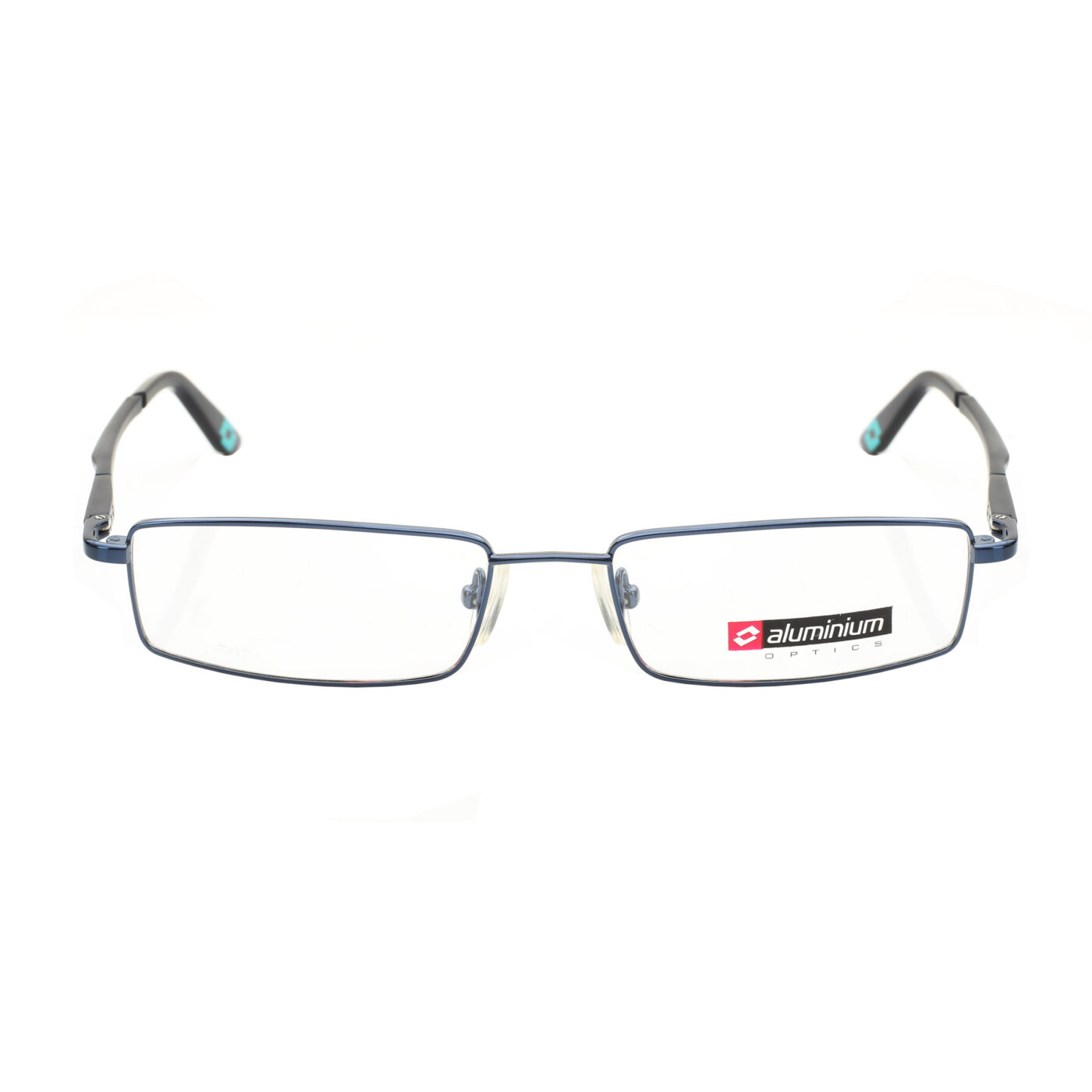 Lotto '00s Signature Navy Blue Flat Rectangular Glasses - Image 3