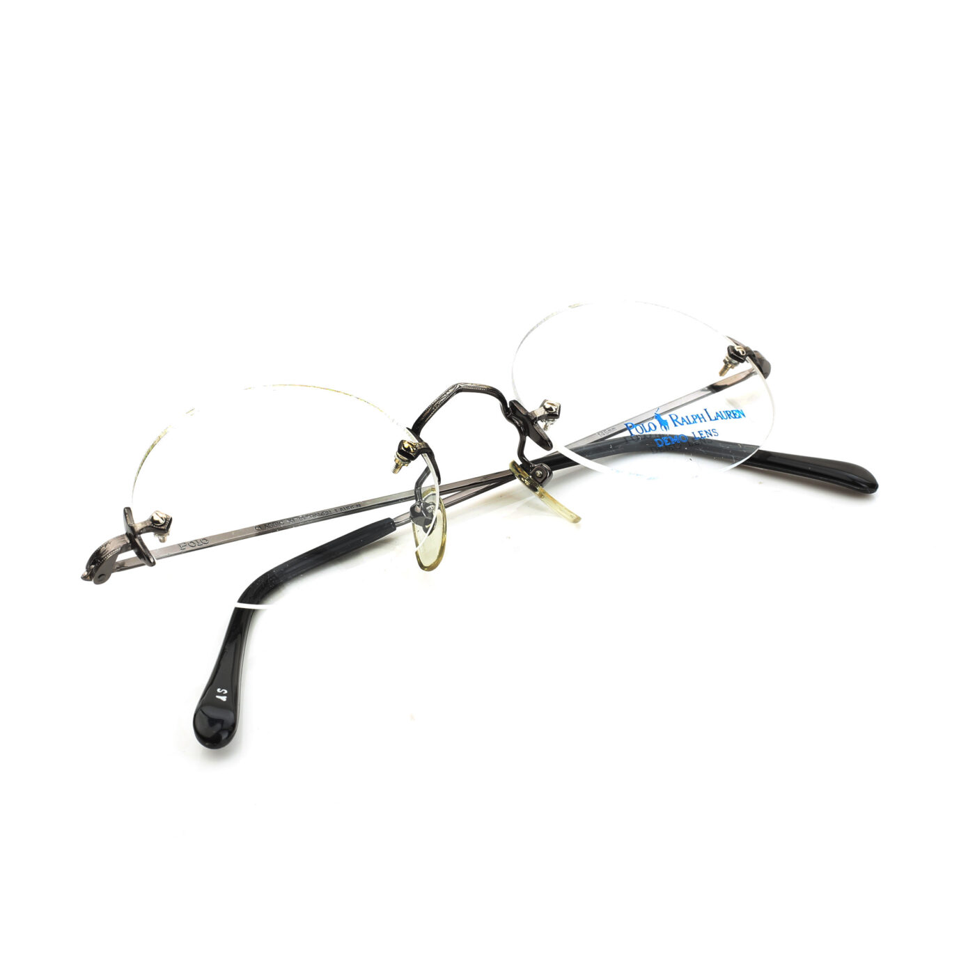 Polo Ralph Lauren '90s Rimless Dark Gray Glasses - Image 3