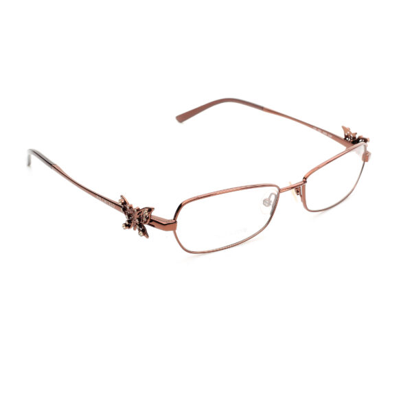 Valentino '90s Brass Crystal Butterfly Detail Glasses