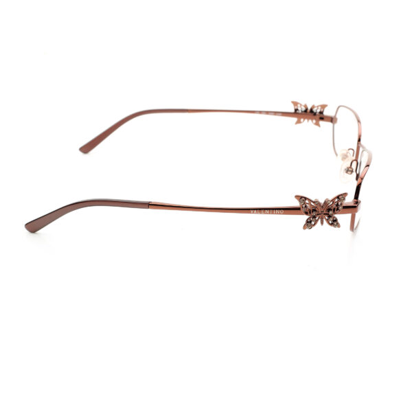 Valentino '90s Brass Crystal Butterfly Detail Glasses - Image 2