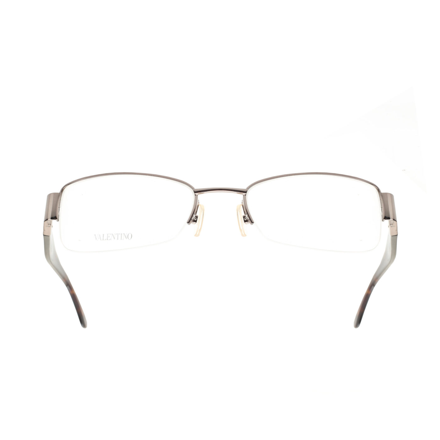 Valentino '90s Brown Half-Rim Crystals Glasses - Image 2