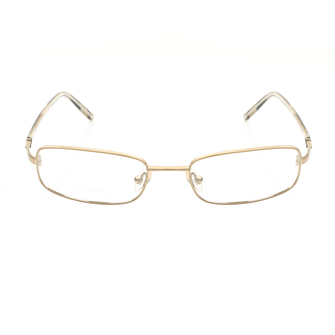 Valentino '90s Gold Paint Strokes Rectangular Glasses - Image 2