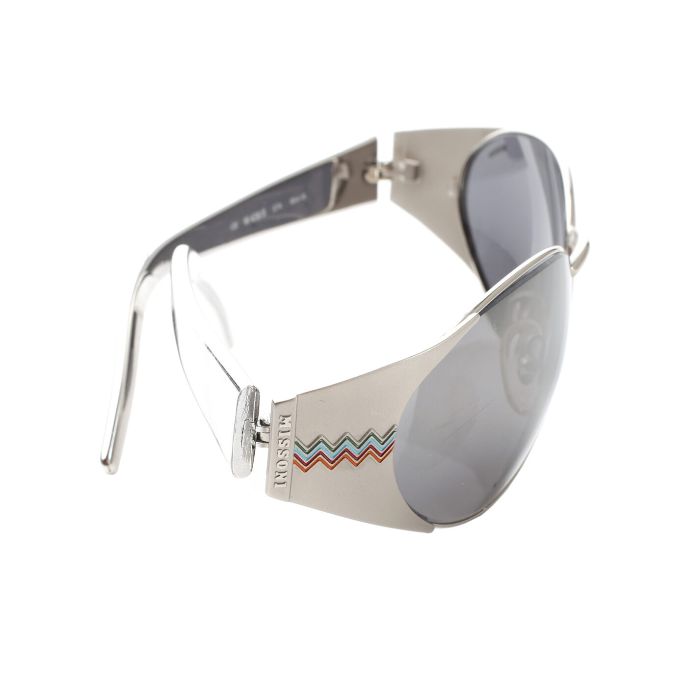 Missoni 90's Silver Oval Frame Sunglasses - Image 3