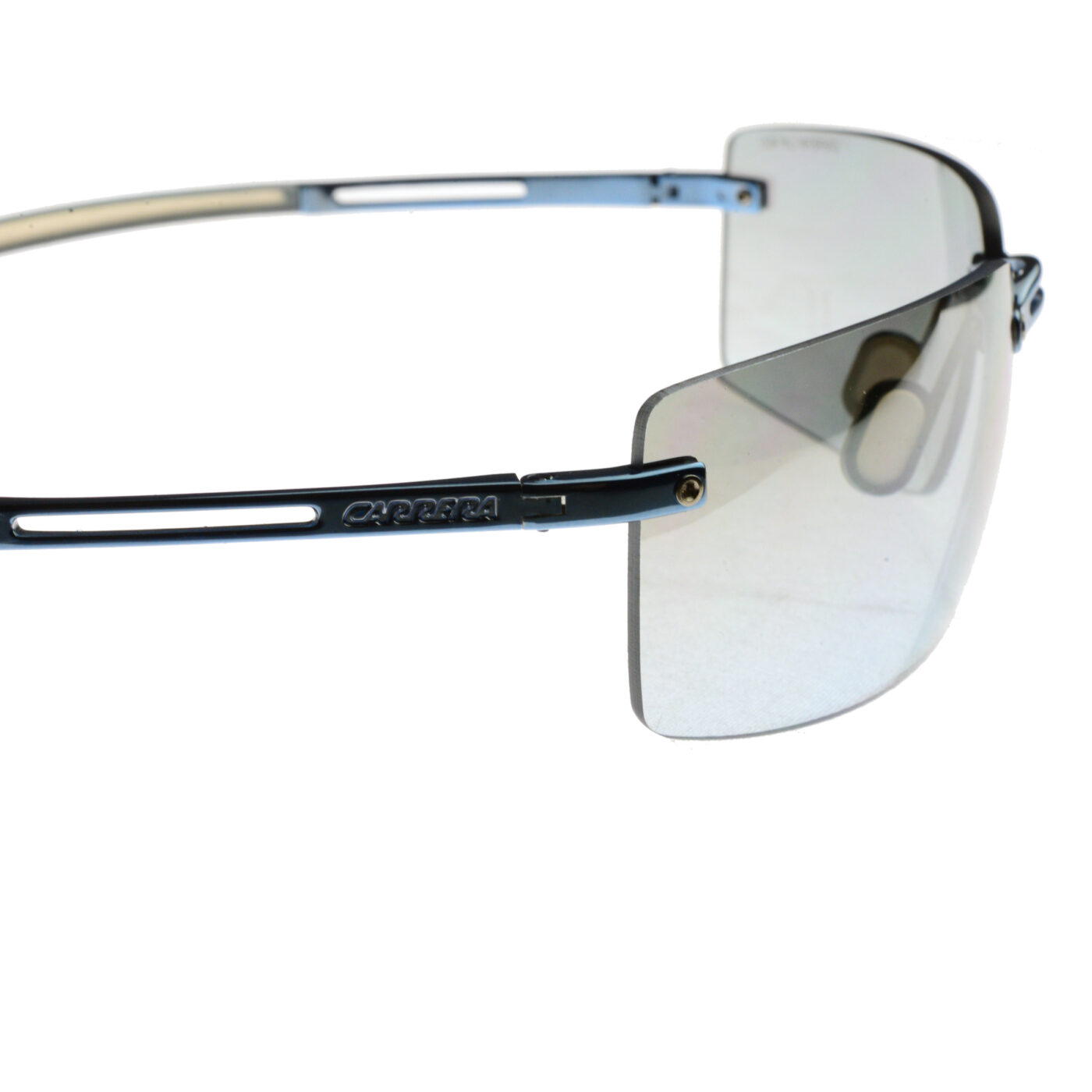Carrera '00s Metalic Blue Rimless Sunglasses - Image 2