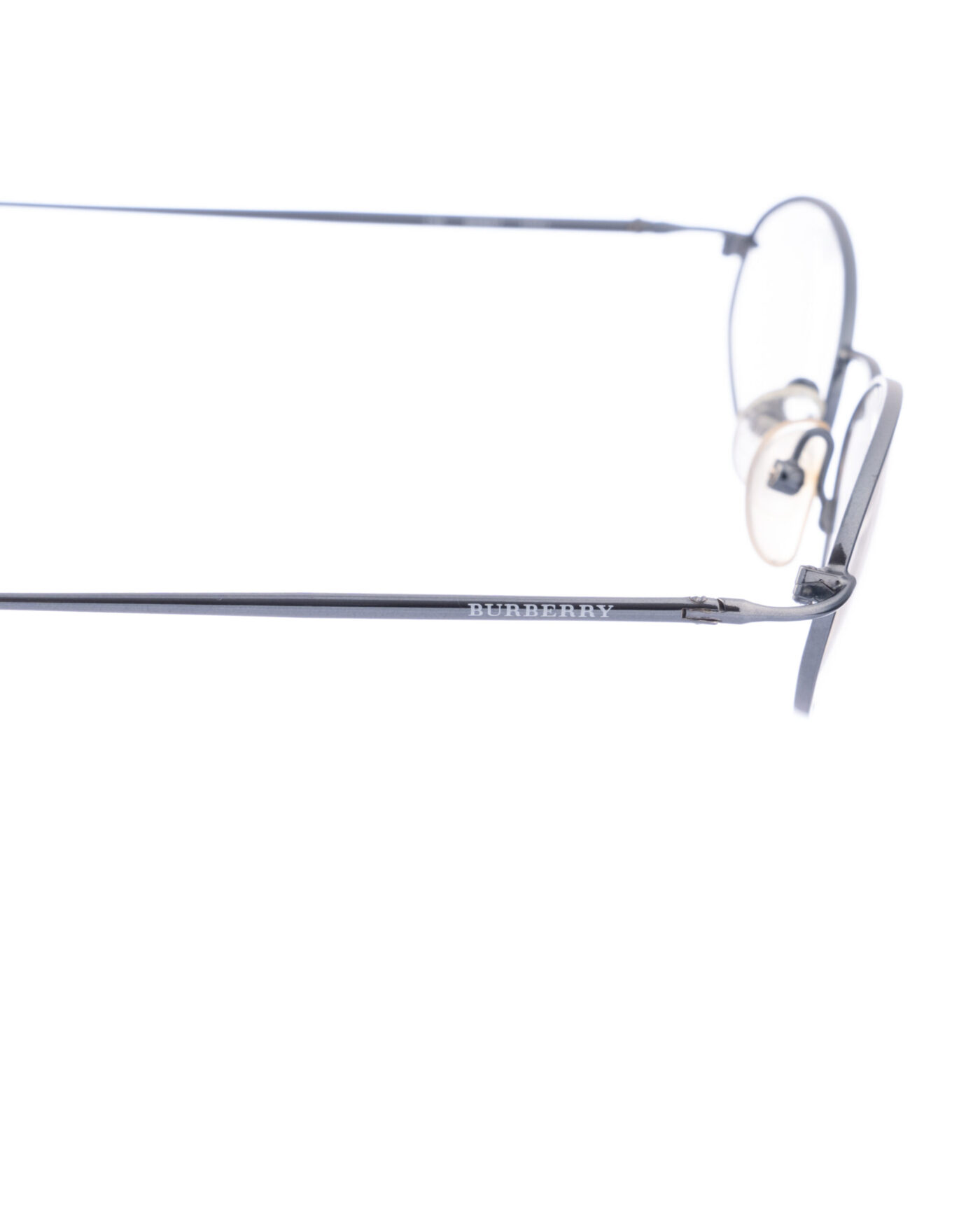 Burberry 00s Blue Silver Oval Glasses - Image 4