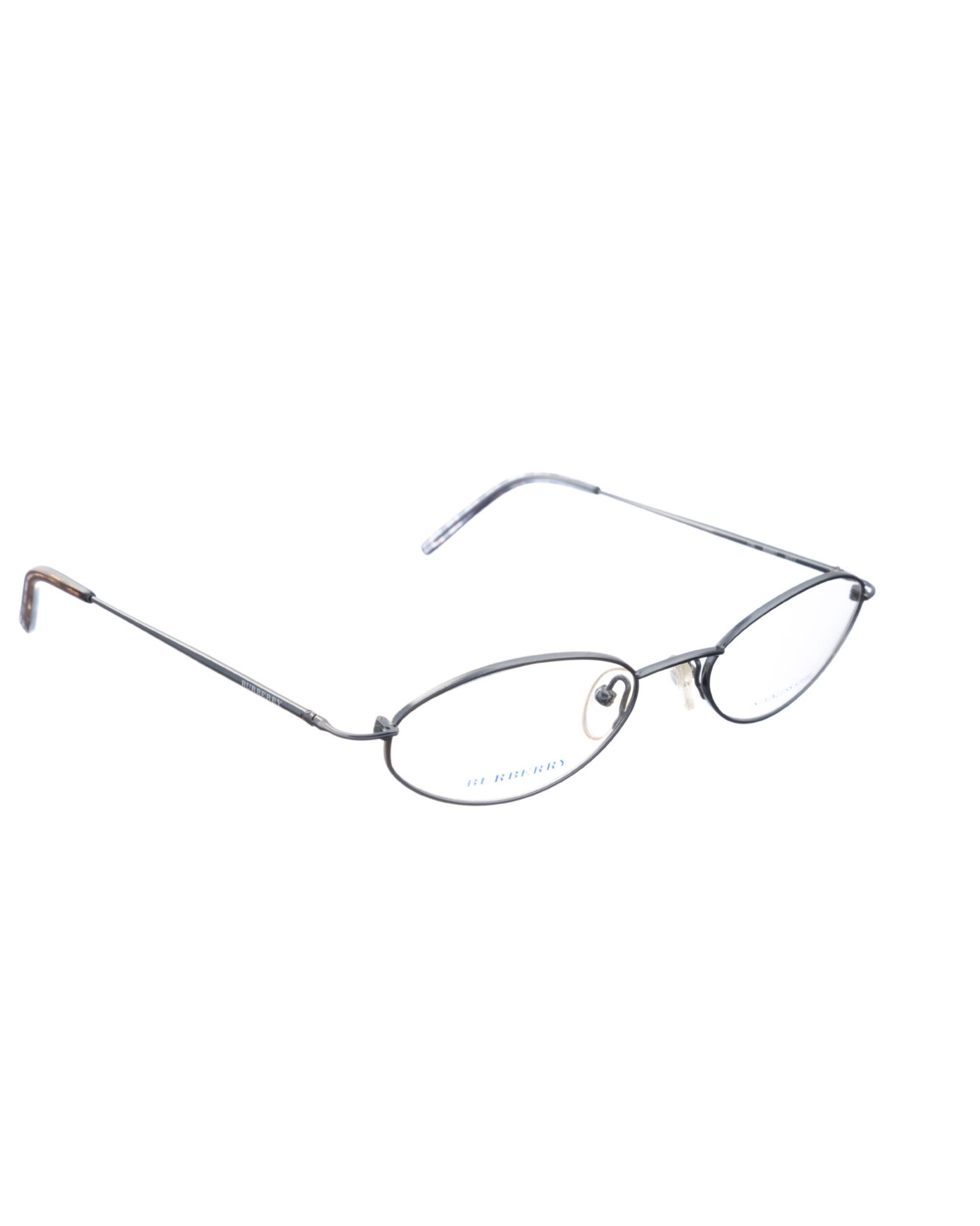 Burberry 00s Blue Silver Oval Glasses - Image 2
