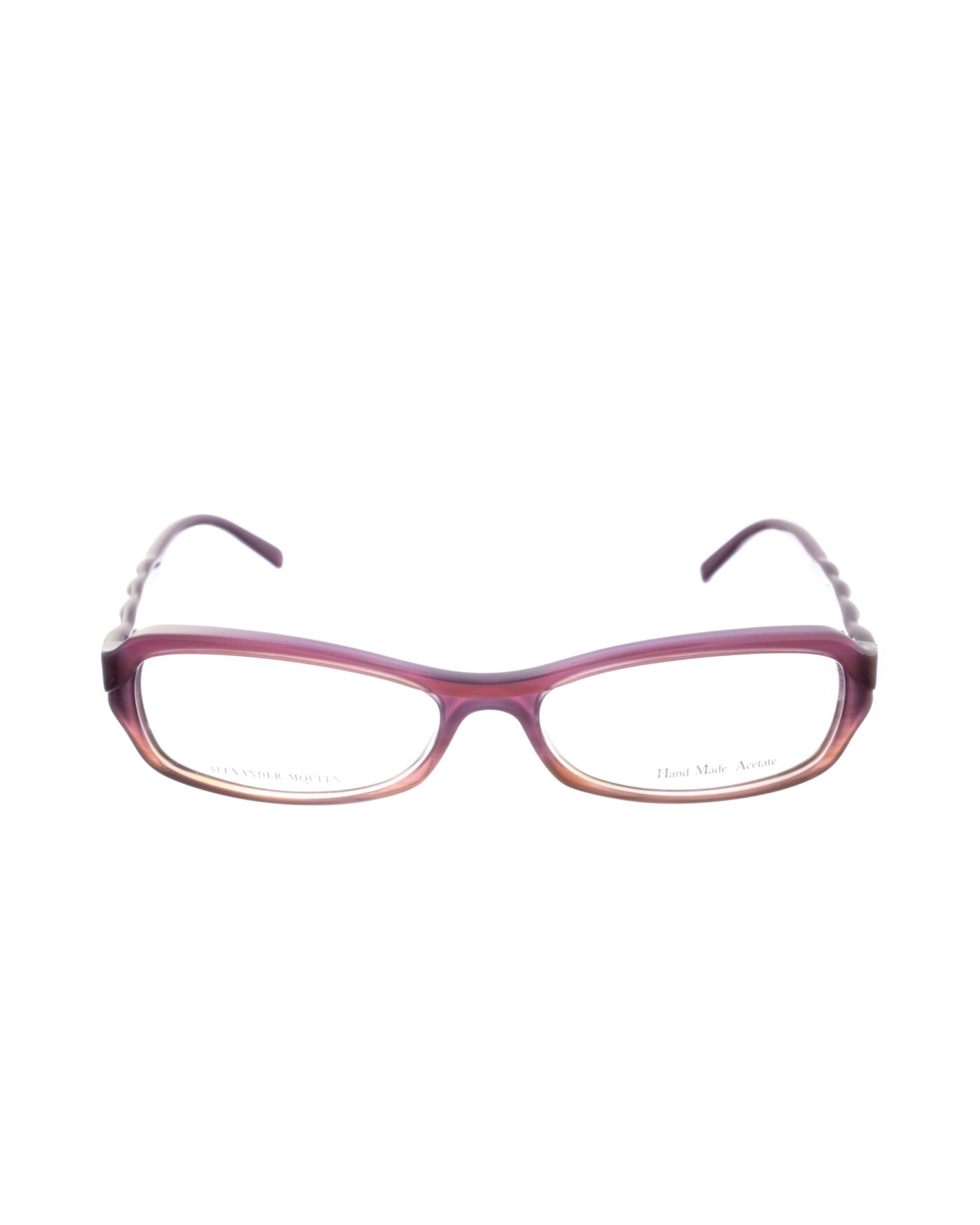 Alexander McQueen 90s Violet Swirl Cat-Eye Glasses - Image 3