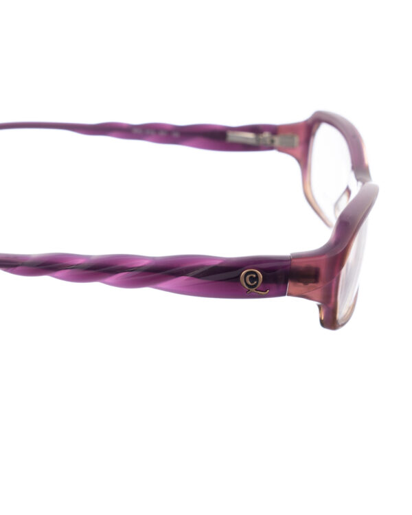 Alexander McQueen 90s Violet Swirl Cat-Eye Glasses - Image 2