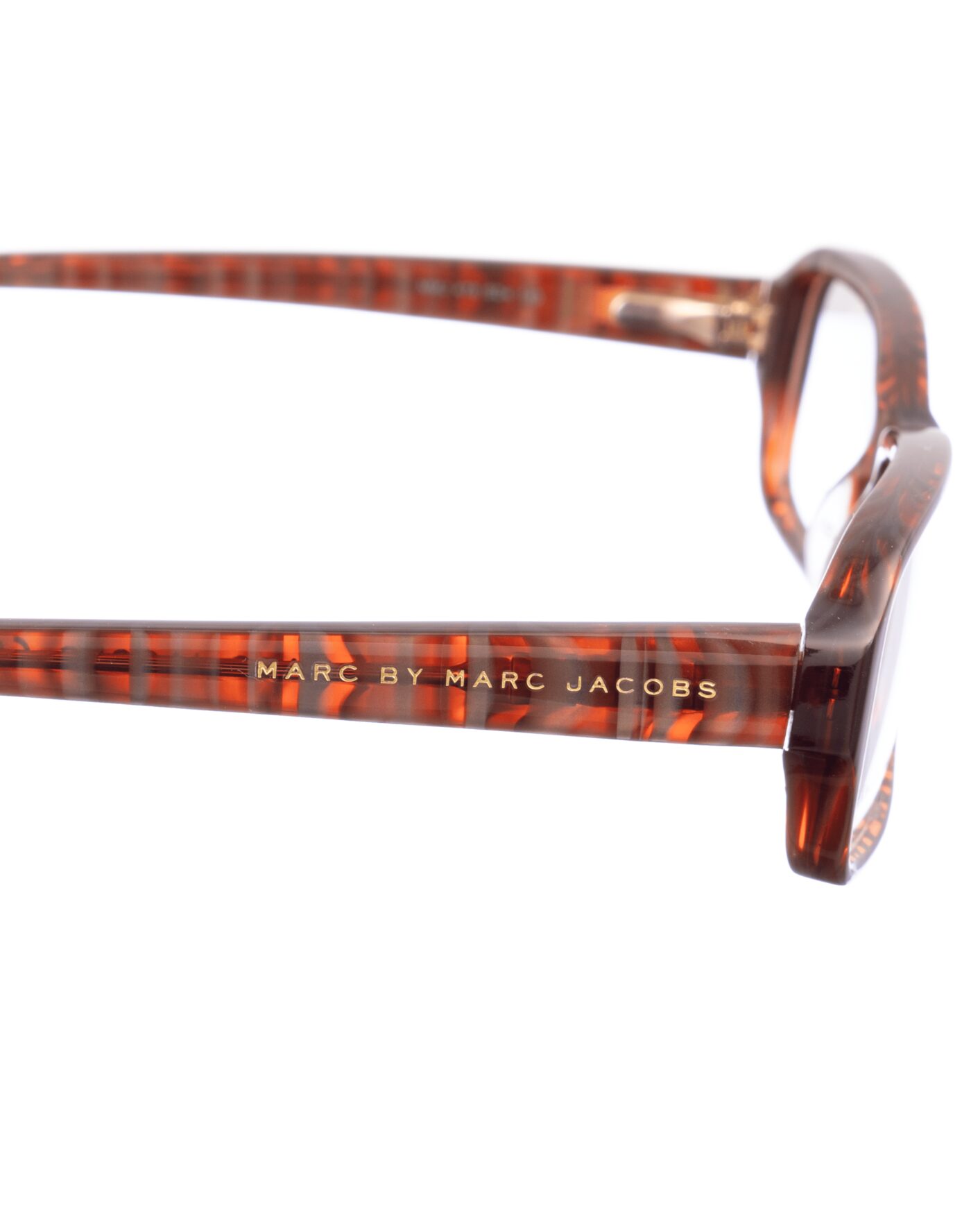 Marc by Marc Jacobs 00s Checked Brown Rectangular Glasses - Image 3