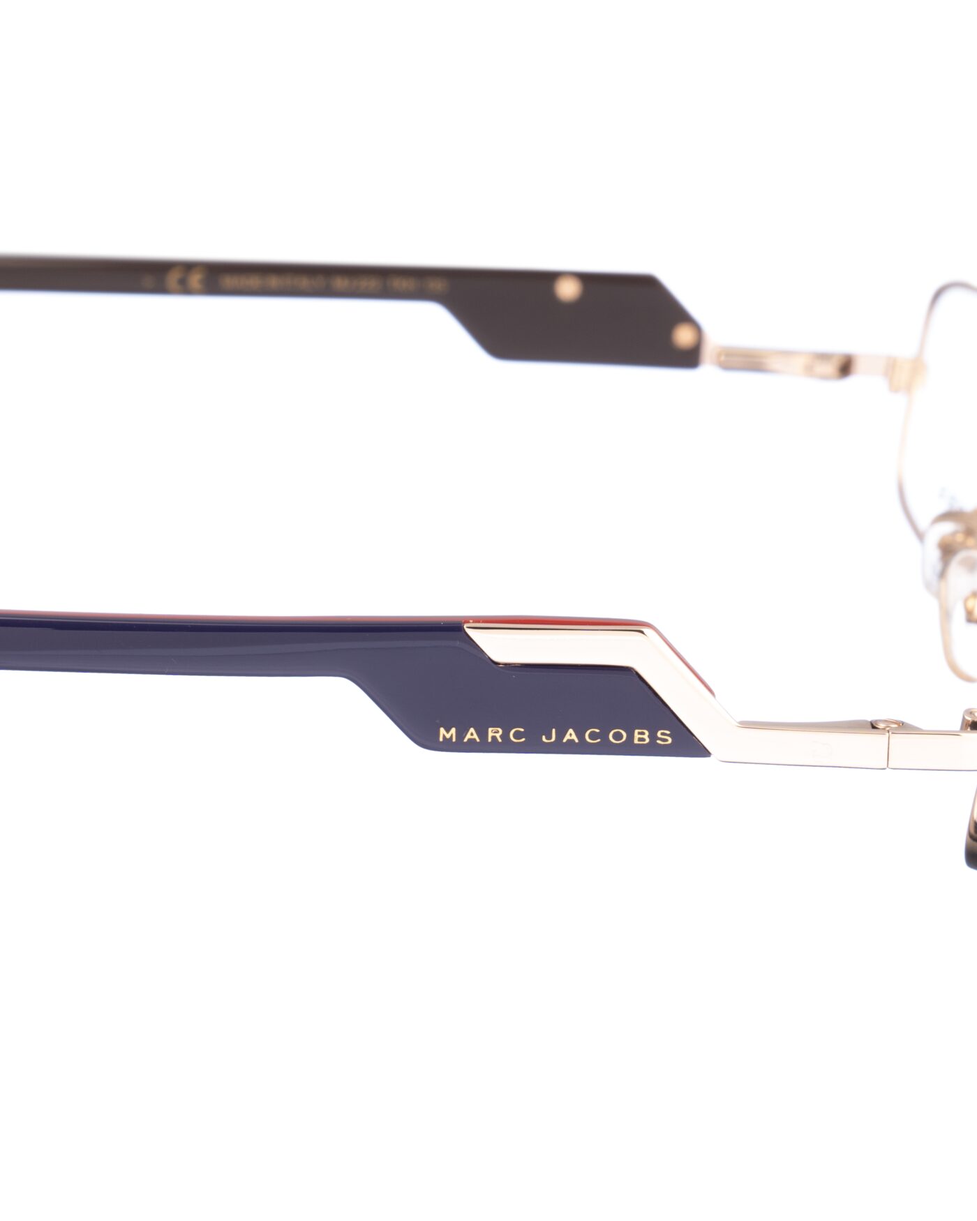 Marc Jacobs 00s Navy and Gold Glasses - Image 3