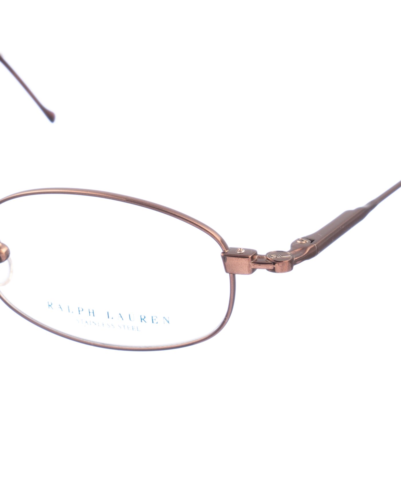 Ralph Lauren 00s Shiny Chocolate Brown Glasses - Image 3