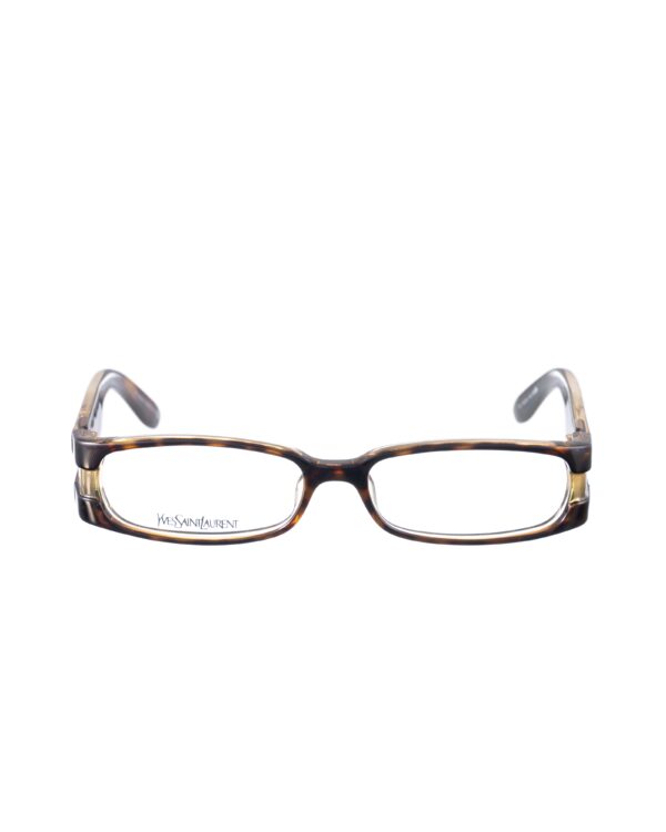 Yves Saint Laurent 00s Brown Havana and Clear Glasses - Image 2
