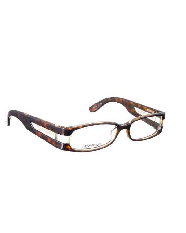 Yves Saint Laurent 00s Brown Havana and Clear Glasses