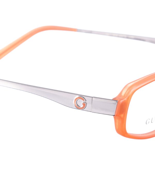 Gucci 00s Transparent Orange Plastic Glasses - Image 3