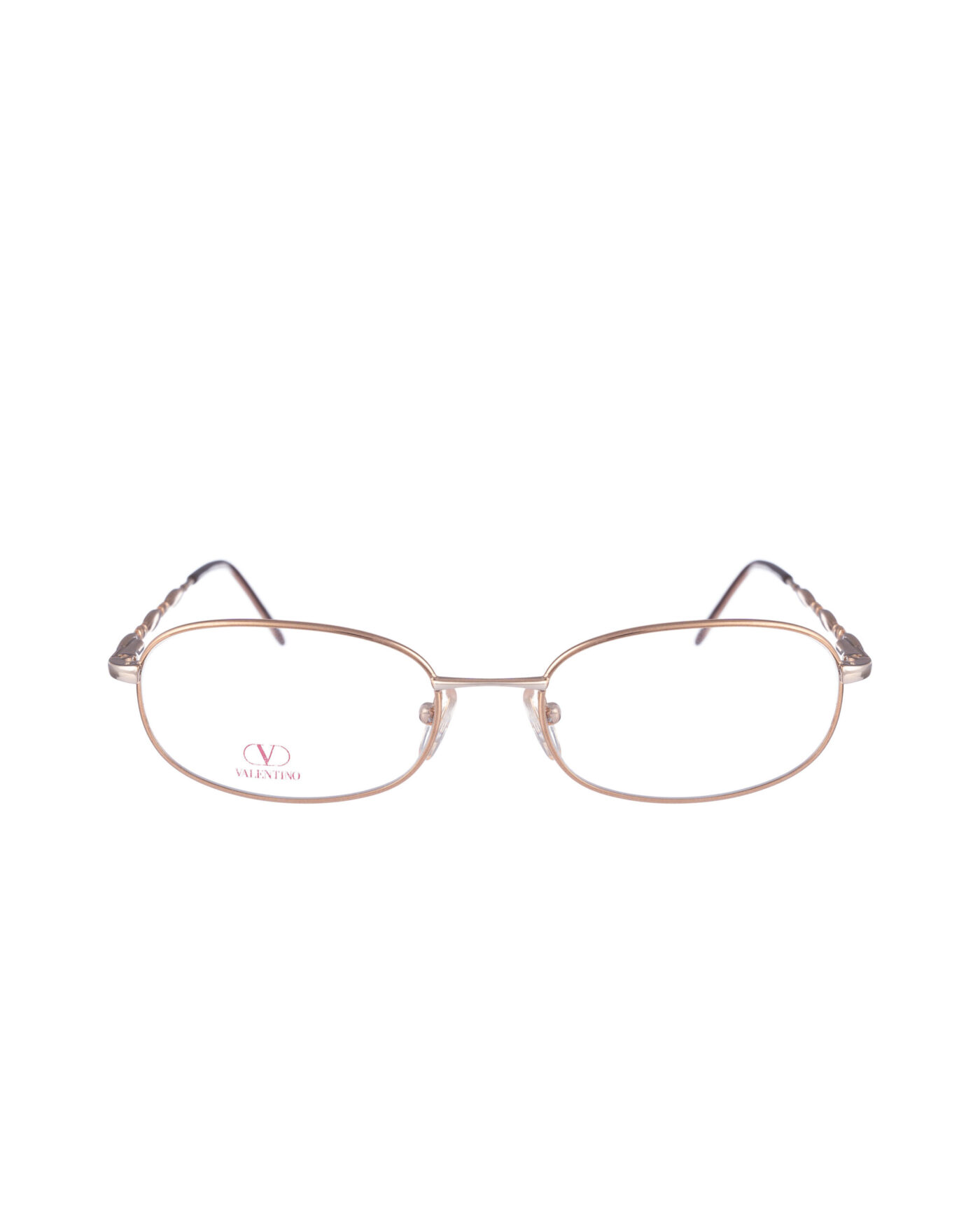 Valentino '00s Gold Oval Details Glasses - Image 3