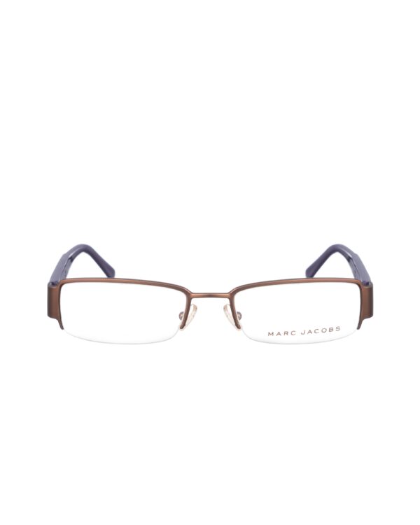 Marc Jacobs 00s Violet & Brown Half Rim Glasses - Image 2