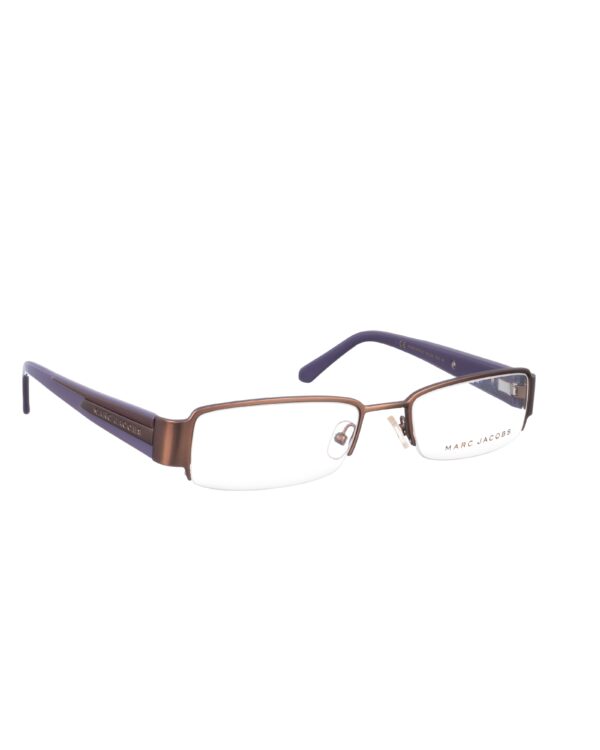 Marc Jacobs 00s Violet & Brown Half Rim Glasses