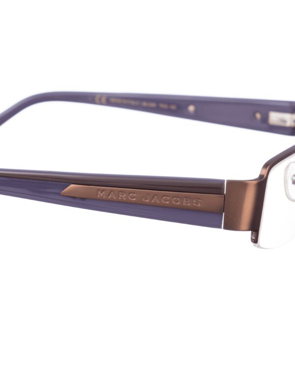 Marc Jacobs 00s Violet & Brown Half Rim Glasses - Image 3