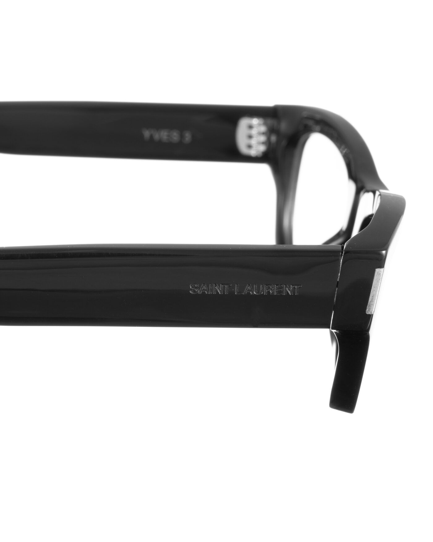 Saint Laurent 00s Bold Black Nerd Glasses - Image 2