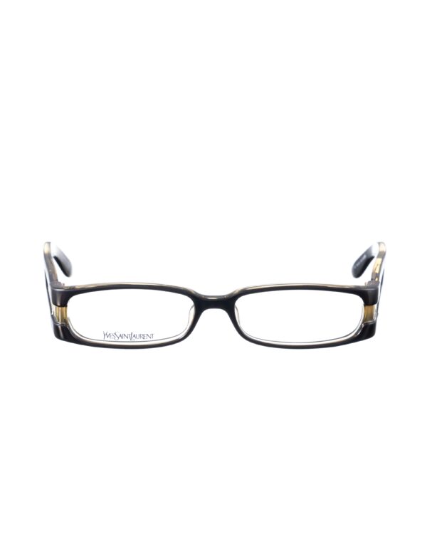 Yves Saint Laurent 00s Black Glasses with Transparent Elements - Image 2