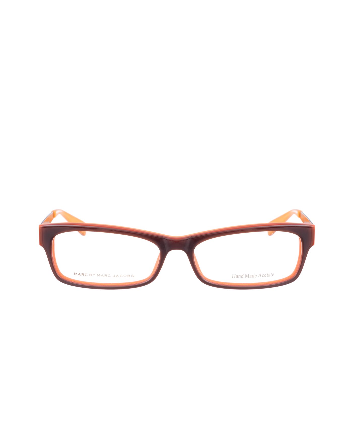 Marc by Marc Jacobs 00s Brown and Orange Classic Glasses - Image 2