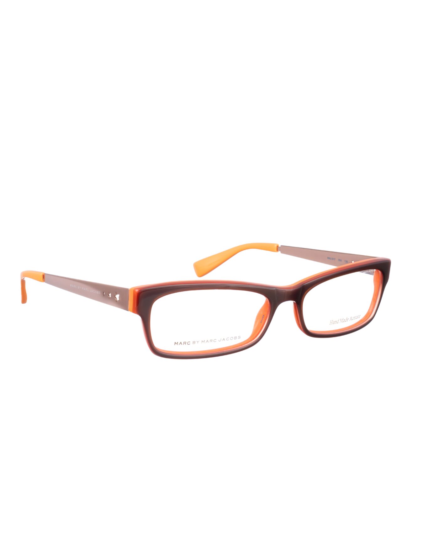 Marc by Marc Jacobs 00s Brown and Orange Classic Glasses - Image 1