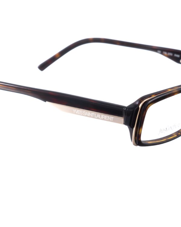 Yves Saint Laurent 00s Havana Leopard Plastic Glasses - Image 3