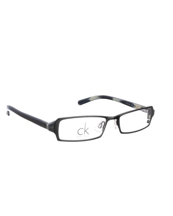 Calvin Klein 00s Black Metallic Thin Glasses
