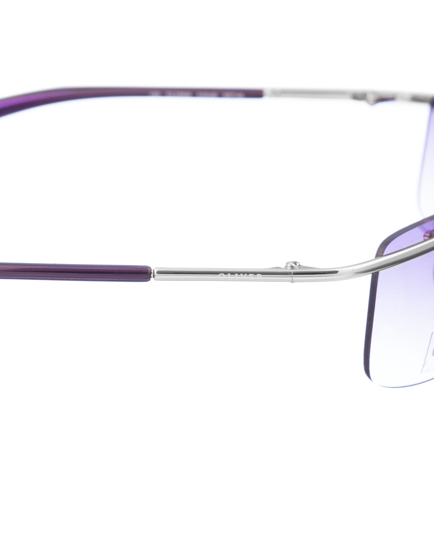 Oliver by Valentino '90 Purple Rimless Sunglasses - Image 2