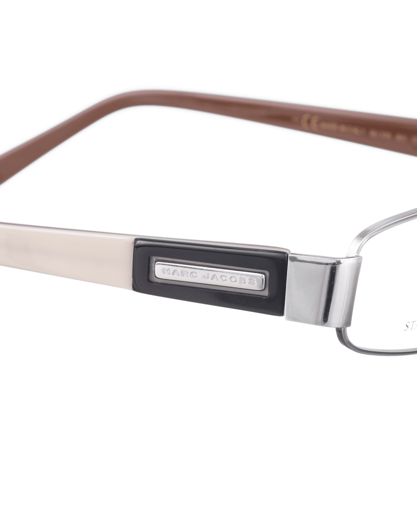 Marc Jacobs 90s Burgundy & Beige Classic Glasses - Image 3