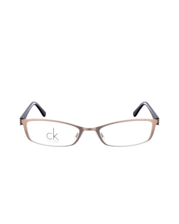 Calvin Klein 00s Half Rim Havana Metallic Glasses - Image 2