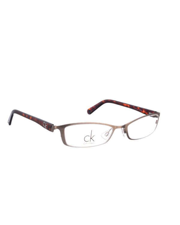 Calvin Klein 00s Half Rim Havana Metallic Glasses