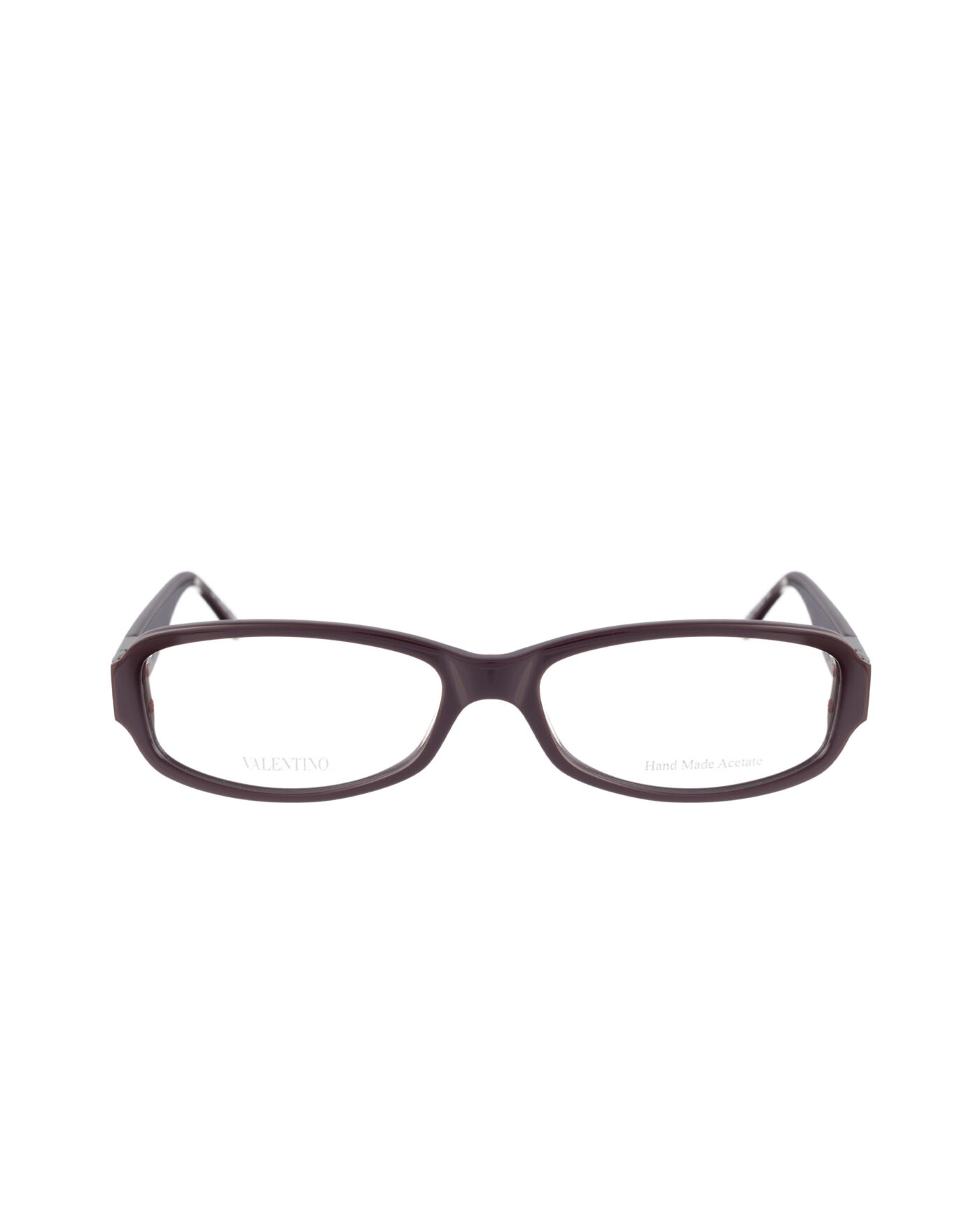 Valentino 00s Purple Brown Plastic Glasses with Rhinestones - Image 2