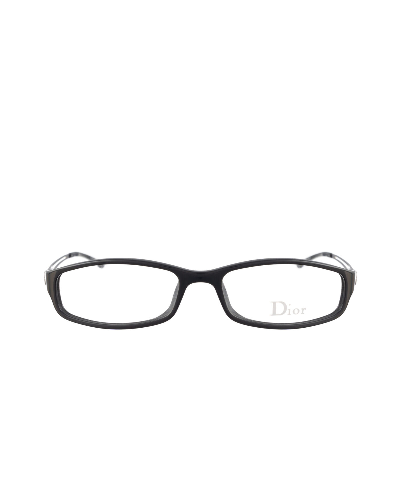 Dior 00s Black Classic Glasses with Silver Temples - Image 2