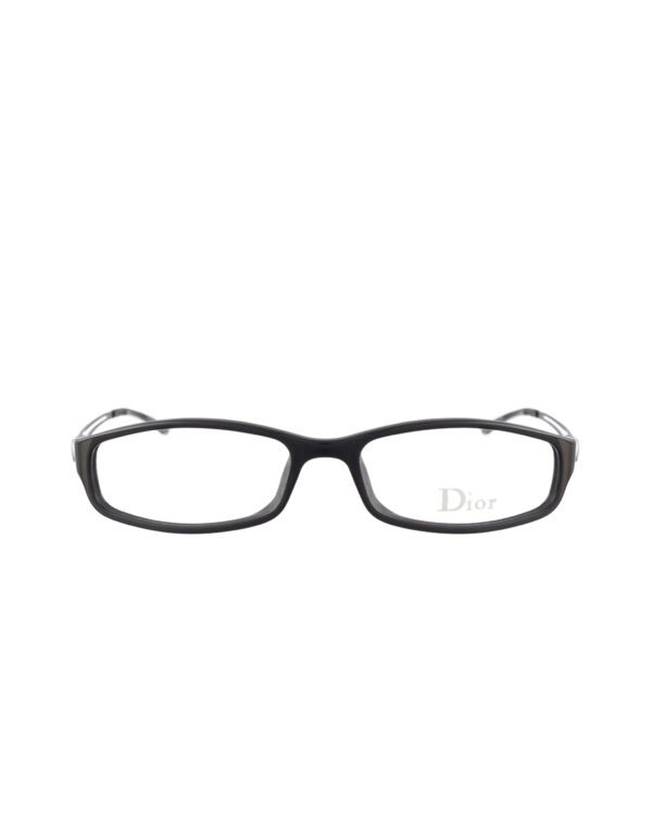 Dior 00s Black Classic Glasses with Silver Temples - Image 2