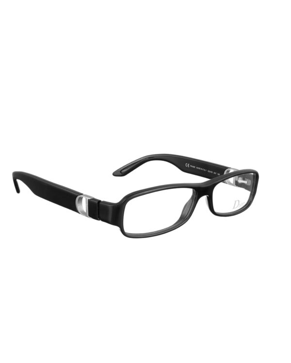 Dior 00s Black Classic Glasses with Big "D" Logo