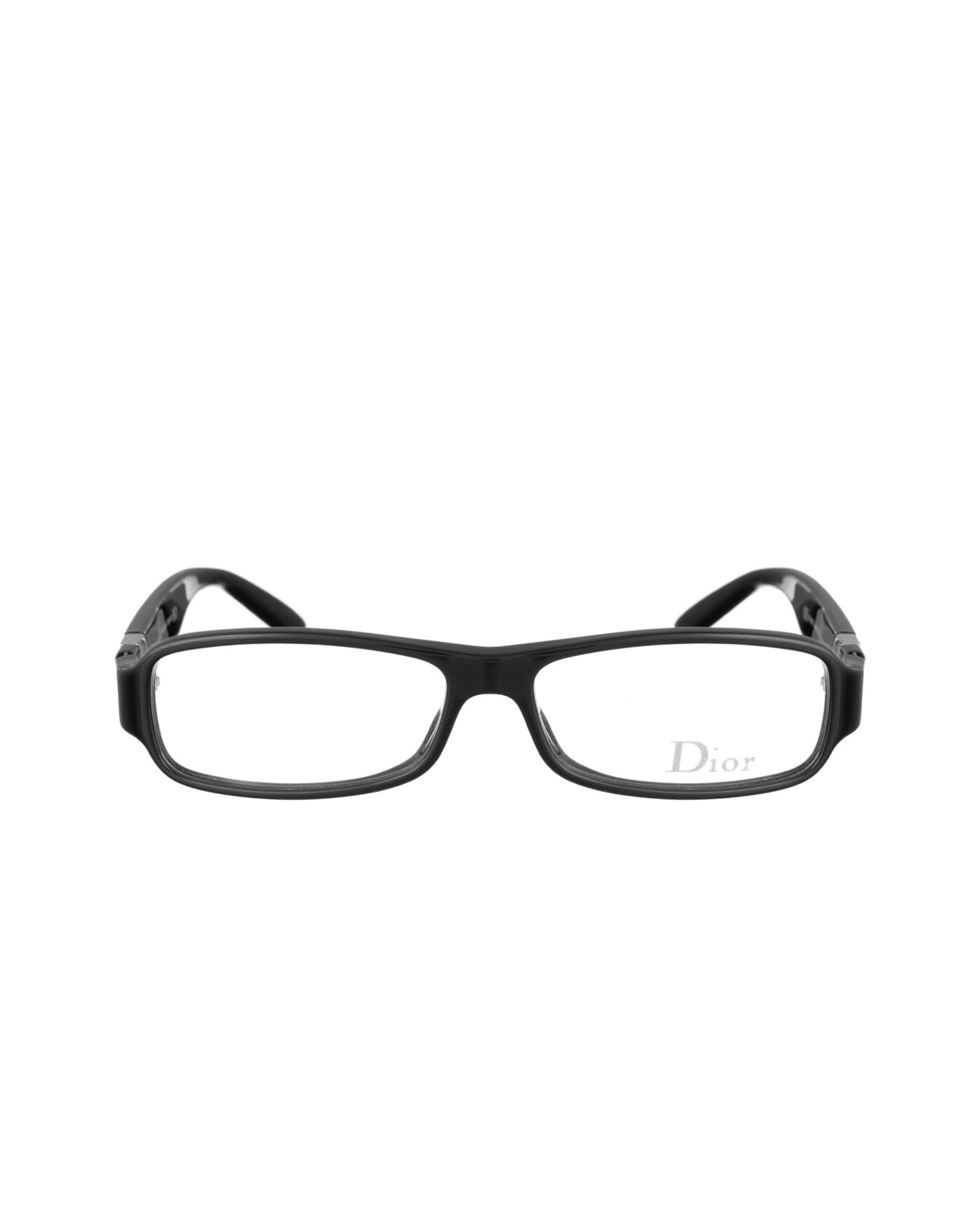Dior 00s Black Classic Glasses with Big "D" Logo - Image 2
