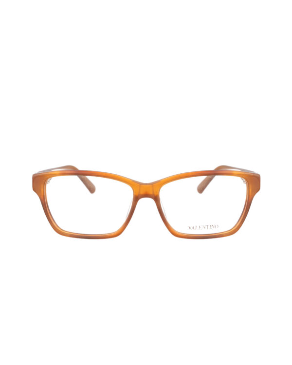 Valentino 00s Brown Caramel Plastic Glasses - Image 2
